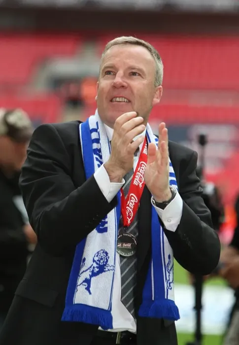 Framed Print : Millwall's Promotion Triumph: Kenny Jackett and the Lions Celebrate League One Play-Off Victory at Wembley (vs Swindon Town) Framed Print : Millwall's Promotion Triumph: Kenny Jackett and the Lions Celebrate League One Play-Off Victory at Wembley (vs Swindon Town)