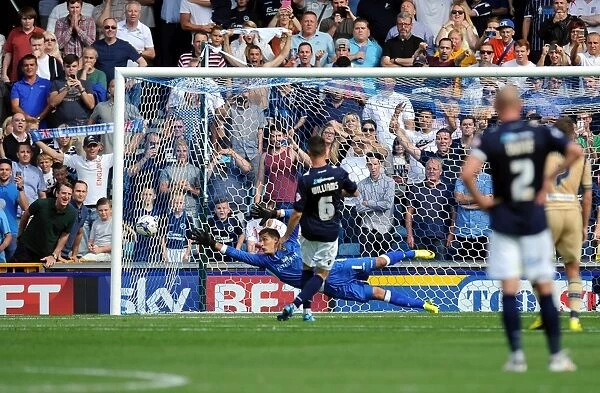 Millwall's Shaun Williams Scores Penalty to Secure 2-0 Lead over Leeds United at The New Den (Sky Bet Championship)