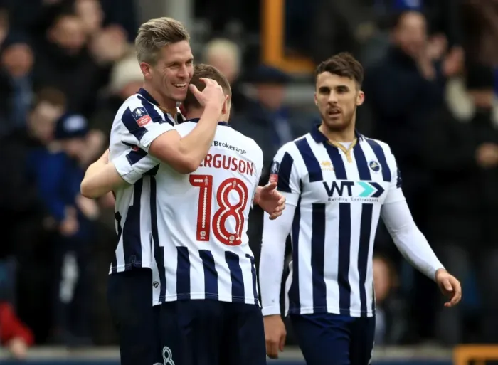 Framed Print : Millwall's Steve Morison Celebrates First Goal Against Watford in Emirates FA Cup Fourth Round Framed Print : Millwall's Steve Morison Celebrates First Goal Against Watford in Emirates FA Cup Fourth Round