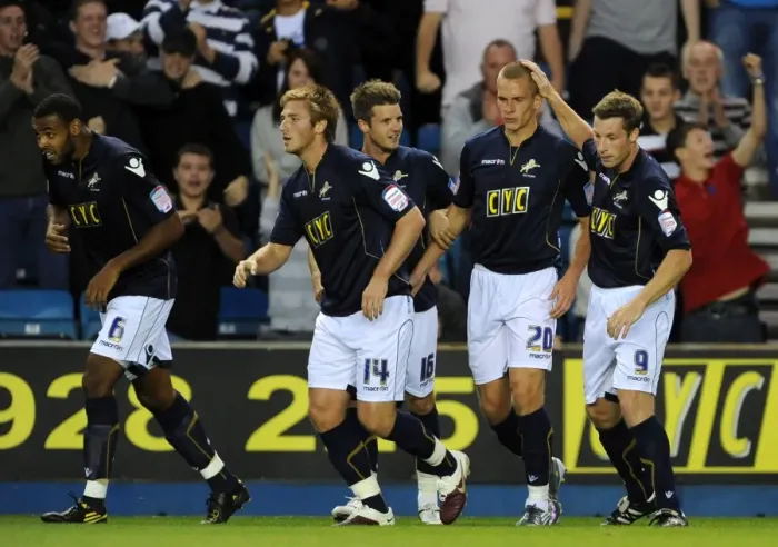 Framed Print : Millwall's Steve Morison Scores Penalty in Carling Cup Second Round Clash vs. Middlesbrough at The New Den