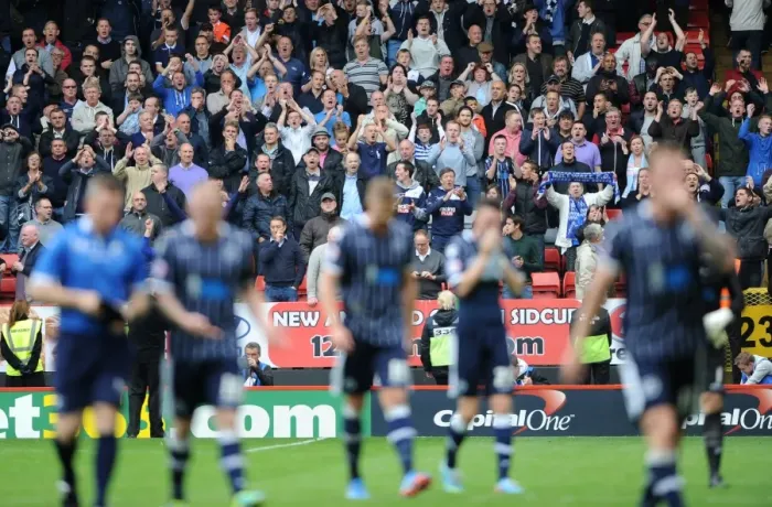 Framed Print : Millwall's Triumphant Return to The Valley: Charlton Athletic vs Millwall in Sky Bet Championship (September 21, 2013)