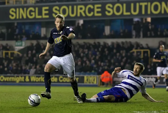 Framed Print : Neil Harris Escapes Gorkss Grasp: Millwall vs. Queens Park Rangers in Npower Championship Action (08-03-2011, The New Den)