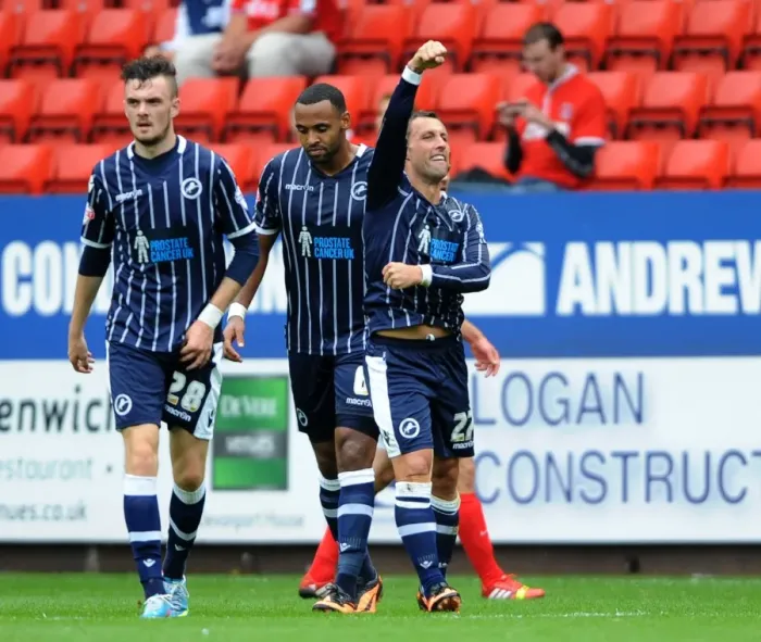 Framed Print : Scott McDonald's Stunner: Millwall's First Goal in Charlton Athletic Rivalry (Sky Bet Championship 2013) Framed Print : Scott McDonald's Stunner: Millwall's First Goal in Charlton Athletic Rivalry (Sky Bet Championship 2013)