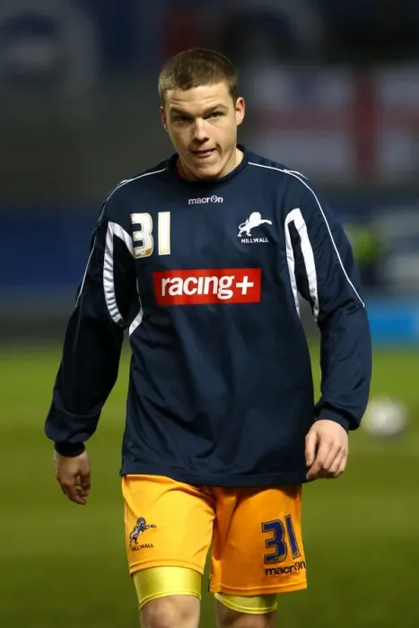 Framed Print : Shane Lowry in Action for Millwall against Brighton and Hove Albion in the Npower Championship (February 14, 2012, AMEX Stadium)