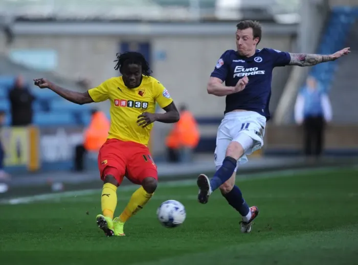 Framed Print : Sky Bet Championship - Millwall v Watford - The New Den Framed Print : Sky Bet Championship - Millwall v Watford - The New Den