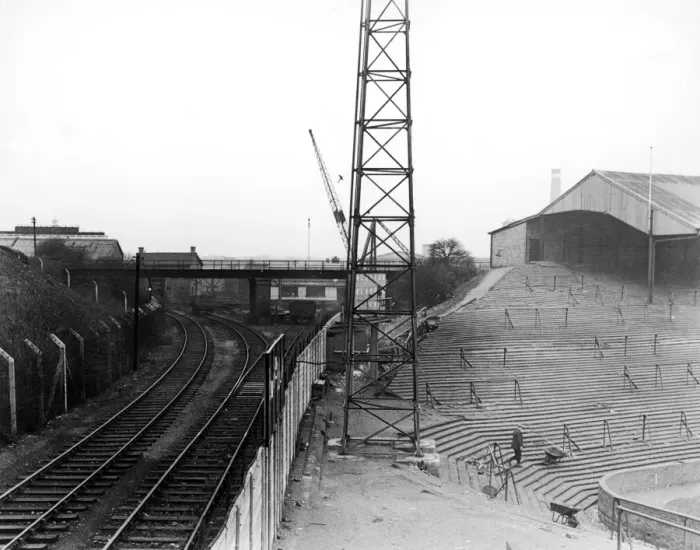 Framed Print : A view of the train tracks which run past The Den, home to Millwall F. C Framed Print : A view of the train tracks which run past The Den, home to Millwall F. C
