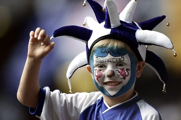 Young Millwall Fan's Excitement at the AXA FA Cup Final: Manchester United vs. Millwall