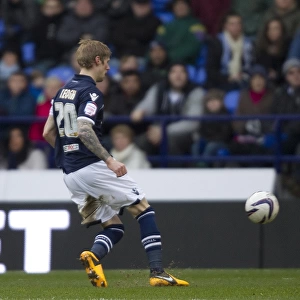 Andy Keogh Scores Penalty for Millwall against Bolton Wanderers in Npower Championship (Reebok Stadium, 12-01-2013)
