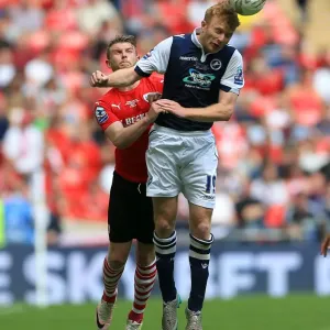Barnsley vs Millwall: Winnall and Taylor in Intense Battle at Wembley Play-Off Final Barnsley vs Millwall: Winnall and Taylor in Intense Battle at Wembley Play-Off Final