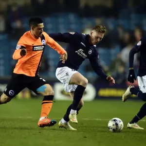 Battle for the Ball: Aiden O'Brien vs. Beram Kayal - Millwall vs. Brighton and Hove Albion (Sky Bet Championship) Battle for the Ball: Aiden O'Brien vs. Beram Kayal - Millwall vs. Brighton and Hove Albion (Sky Bet Championship)