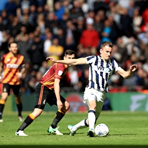 Bradford City vs Millwall - Sky Bet League One Play-Off Final at Wembley Stadium: Jed Wallace in Action