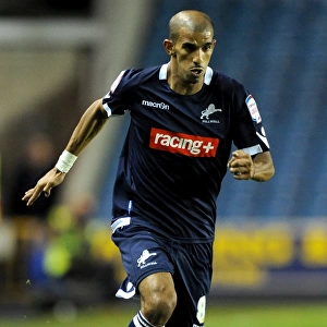 Hameur Bouazza in Action for Millwall vs Peterborough United at The Den, Npower Championship (2011)