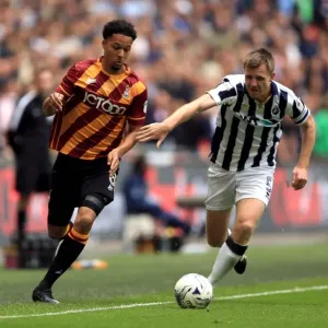 Intense Rivalry: Bradford City vs. Millwall in the Sky Bet League One Play-Off Final at Wembley Stadium