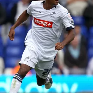 Jay Simpson Scores the Winning Goal for Millwall Against Birmingham City in Championship Match at St. Andrew's (11-09-2011)