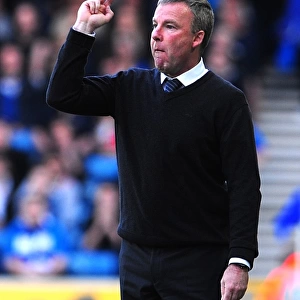 Kenny Jackett Giving Instructions during Milwall vs Huddersfield Town Play-Off Semi Final Second Leg in Football League One