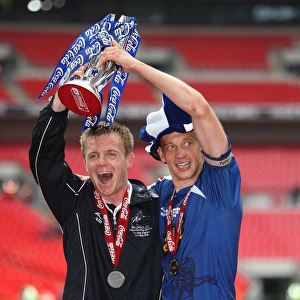 Millwall FC's Glory: Paul Robinson and Team Celebrate Promotion to Championship with Football League One Play-Off Final Win against Swindon Town
