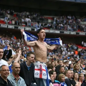 Millwall FC's Play-Off Triumph: The Ecstatic Fans Celebrate at Wembley (Coca-Cola Football League One) Millwall FC's Play-Off Triumph: The Ecstatic Fans Celebrate at Wembley (Coca-Cola Football League One)