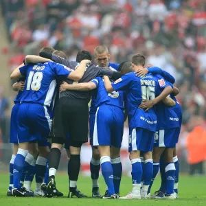 Millwall Team Huddle Print at Wembley Stadium Play-Off Final Millwall Team Huddle Print at Wembley Stadium Play-Off Final