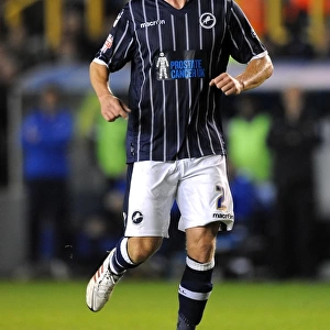 Millwall vs Blackpool: Sky Bet Championship Showdown at The Den - Alan Dunne in Action