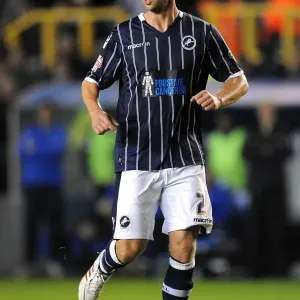 Millwall vs Blackpool: Sky Bet Championship Showdown at The Den - Alan Dunne in Action