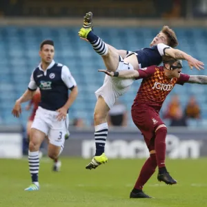 Sky Bet League One Collection: Sky Bet League One Play-Off - Millwall v Bradford City - Semi Final - Second Leg - The Den