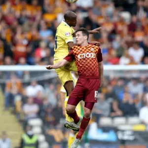 Millwall vs. Bradford City: Nadjim Abdou vs. Josh Cullen - Intense Aerial Battle in the 2015-16 Sky Bet League One Play-Offs Millwall vs. Bradford City: Nadjim Abdou vs. Josh Cullen - Intense Aerial Battle in the 2015-16 Sky Bet League One Play-Offs