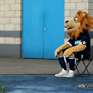 Millwall vs. Burnley: The Den - A Football Rivalry Unfolds with the Millwall Mascot in Attendance (Npower Football League Championship, October 1, 2011)