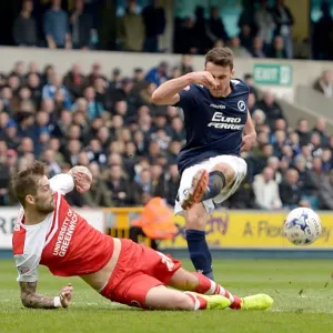 Millwall vs Charlton Athletic Print - The Den Match Action Photo Millwall vs Charlton Athletic Print - The Den Match Action Photo