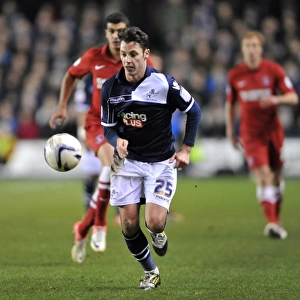 Millwall vs Charlton Athletic: Adam Smith in Action at The Den during Npower Championship Match, 2012