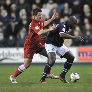 Millwall vs Charlton Athletic: Clash between Kermorgant and Shittu in the Npower Championship at The Den