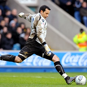 Millwall vs. Nottingham Forest: David Forde in Action for The New Den's Npower Championship Clash (26-02-2011)