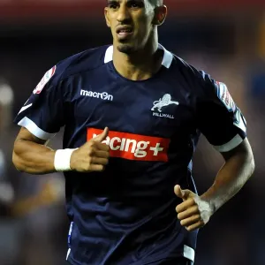 Millwall vs Peterborough United in the Npower Championship: Hameur Bouazza at The Den (17-08-2011)