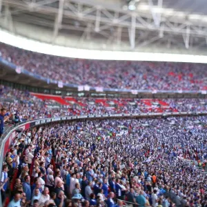 Millwall vs Scunthorpe United: Electric Atmosphere in the Stands - Coca-Cola Football League One Play-Off Final at Wembley Stadium