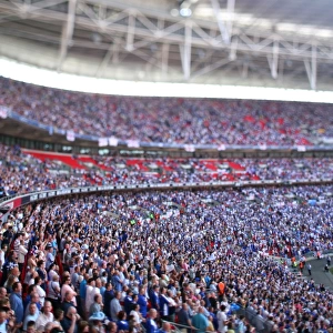 Millwall vs Scunthorpe United: Electric Atmosphere in the Stands - Coca-Cola Football League One Play-Off Final at Wembley Stadium