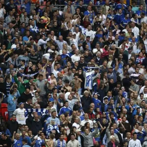 Millwall vs Swindon Town: The Fans Epic Battle in Football League One Play-Off Final at Wembley Stadium Millwall vs Swindon Town: The Fans Epic Battle in Football League One Play-Off Final at Wembley Stadium