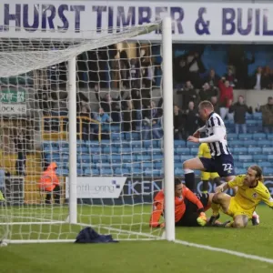 Millwall's Aiden O'Brien Scores First Goal Against Bristol Rovers at The Den Millwall's Aiden O'Brien Scores First Goal Against Bristol Rovers at The Den