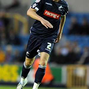 Millwall's Alan Dunne in Action: Npower Championship Showdown against Peterborough United at The Den (August 17, 2011)