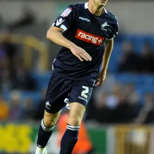 Millwall's Alan Dunne in Action: Npower Championship Showdown against Peterborough United at The Den (August 17, 2011)