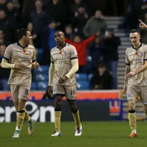 Millwall's Alan Dunne Scores Second Goal Against Brentford in Sky Bet Championship Match at The Den