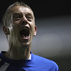 Millwall's Andy Robinson Celebrates Play-Off Semi Final Victory over Leeds United (2010, Coca-Cola Football League One)