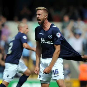 Sky Bet Championship Framed Print Collection: Sky Bet Championship - Millwall v Leeds United - The New Den