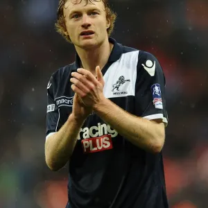 Millwall's Chris Taylor in FA Cup Semi-Final Action vs Wigan Athletic at Wembley Stadium (April 13, 2013) Millwall's Chris Taylor in FA Cup Semi-Final Action vs Wigan Athletic at Wembley Stadium (April 13, 2013)