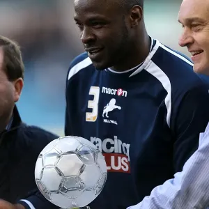 Millwall's Danny Shittu Receives Championship Player of the Season Award Before Millwall vs. Crystal Palace (30-04-2013) Millwall's Danny Shittu Receives Championship Player of the Season Award Before Millwall vs. Crystal Palace (30-04-2013)