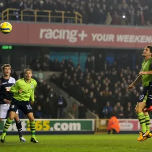 Millwall's Danny Shittu Scores Opening Goal Against Aston Villa in FA Cup Fourth Round at The Den (25-01-2013) Millwall's Danny Shittu Scores Opening Goal Against Aston Villa in FA Cup Fourth Round at The Den (25-01-2013)