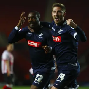 Millwall's Dany N'Guessan Celebrates Goal in FA Cup Fourth Round Replay Against Southampton Millwall's Dany N'Guessan Celebrates Goal in FA Cup Fourth Round Replay Against Southampton