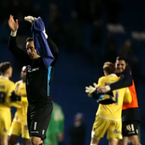 Millwall's David Forde Celebrates Championship Victory over Brighton & Hove Albion