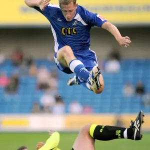 Millwall's David Martin in Action Against Oldham Athletic (18-08-2009, The New Den)