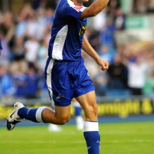 Millwall's David Martin Celebrates Goal Against Oldham Athletic in Coca-Cola Football League One