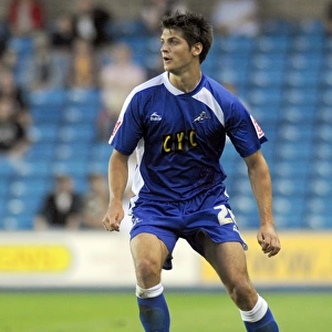 Millwall's George Friend in Action vs Oldham Athletic (Football League One, August 18, 2009)