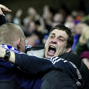 Millwall's Goal Celebration: Npower Championship Clash Against Queens Park Rangers at The New Den (08-03-2011)